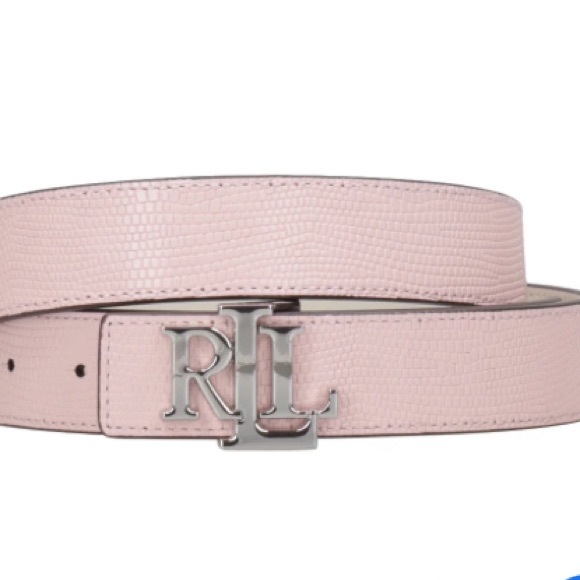 Lauren Ralph Lauren Accessories - New Lauren Ralph Lauren reversible pink white belt